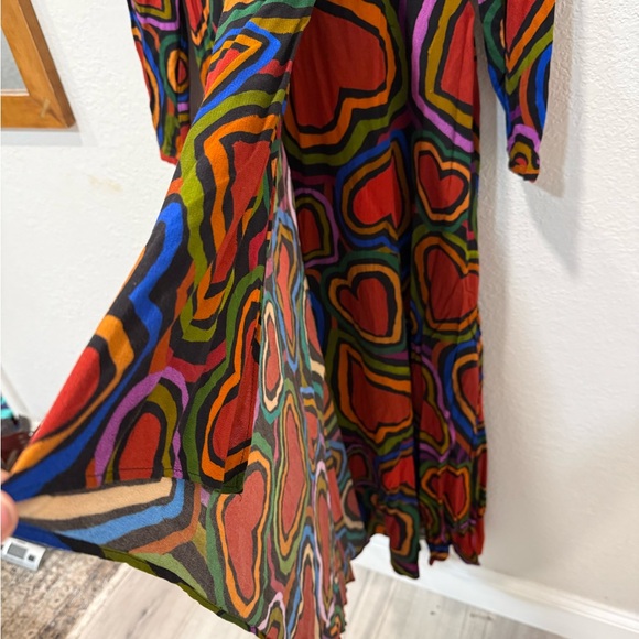 Farm Rio Rainbow Wild Hearts Maxi Dress - Picture 8 of 11
